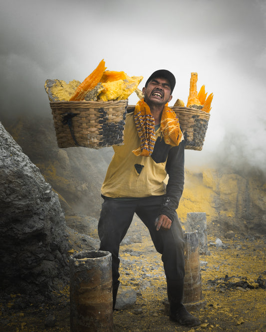 Sulfur Miners | Ijen Crater